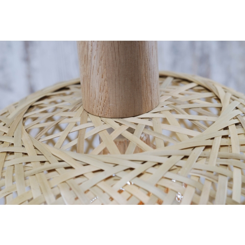 bambusowy abażur boho
